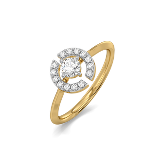 The Diamond Circle - Lab Diamond Solitaire Ring