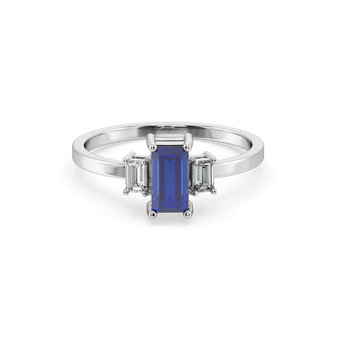 Blue Brilliance - Lab Diamond Ring