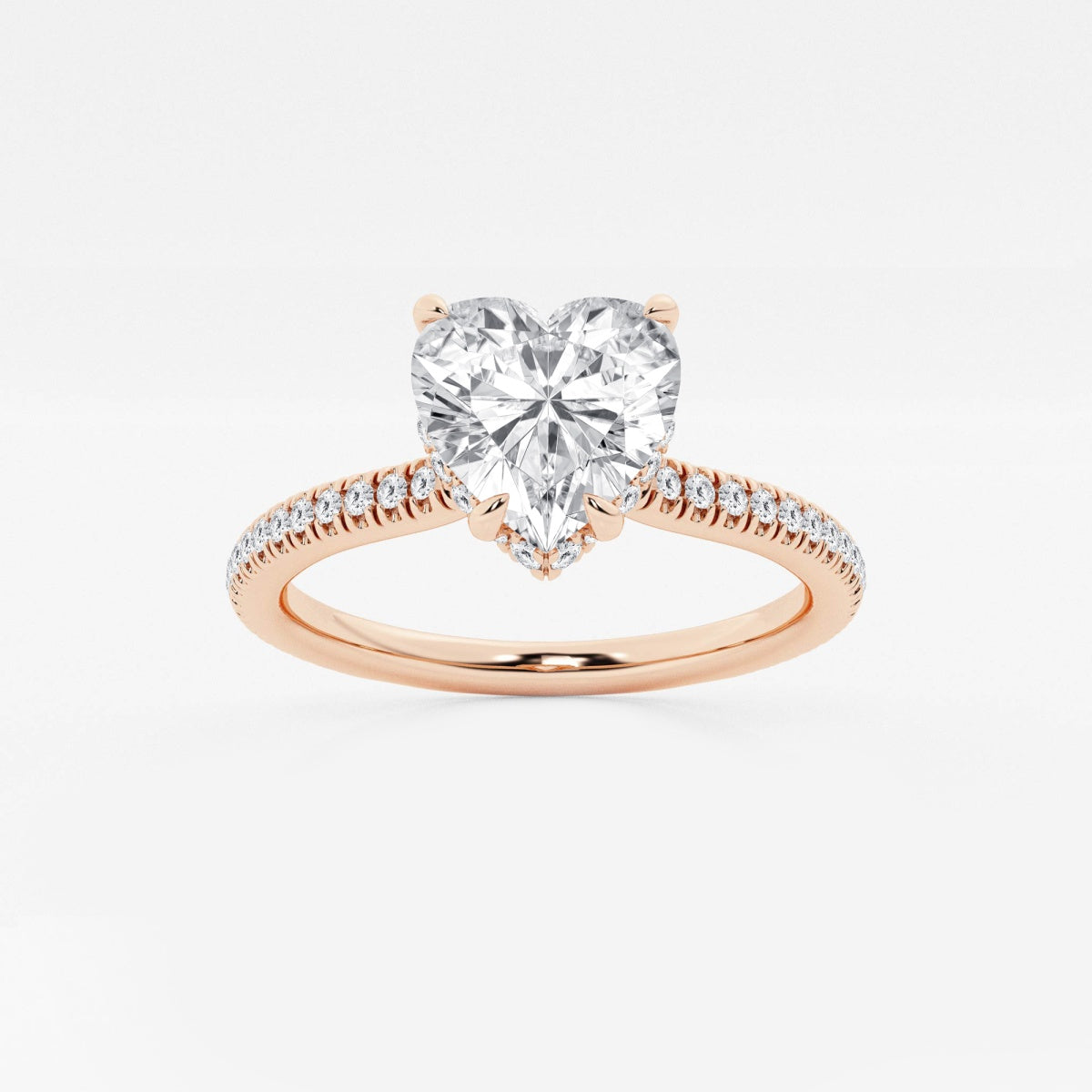 Leona - Double Hidden Halo Engagement Ring