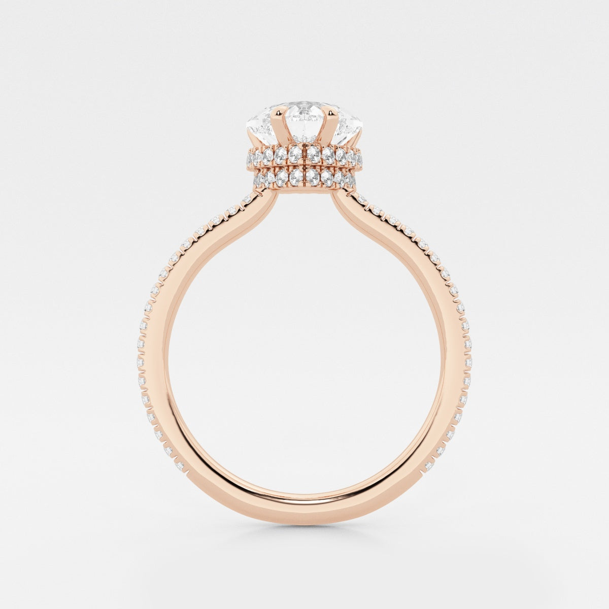 Leona - Double Hidden Halo Engagement Ring