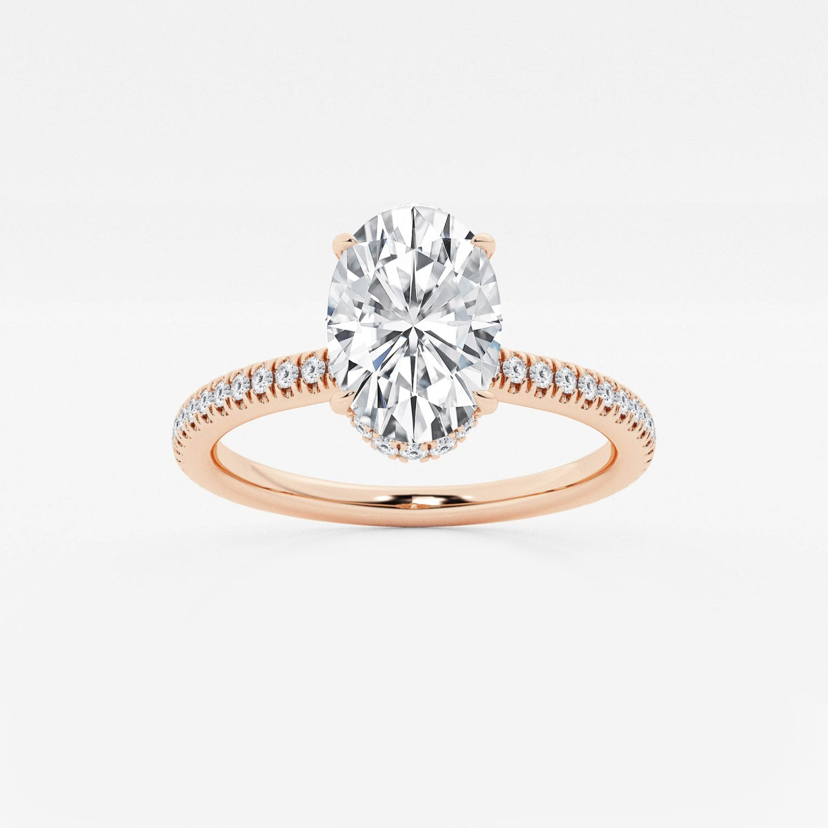 Leona - Double Hidden Halo Engagement Ring