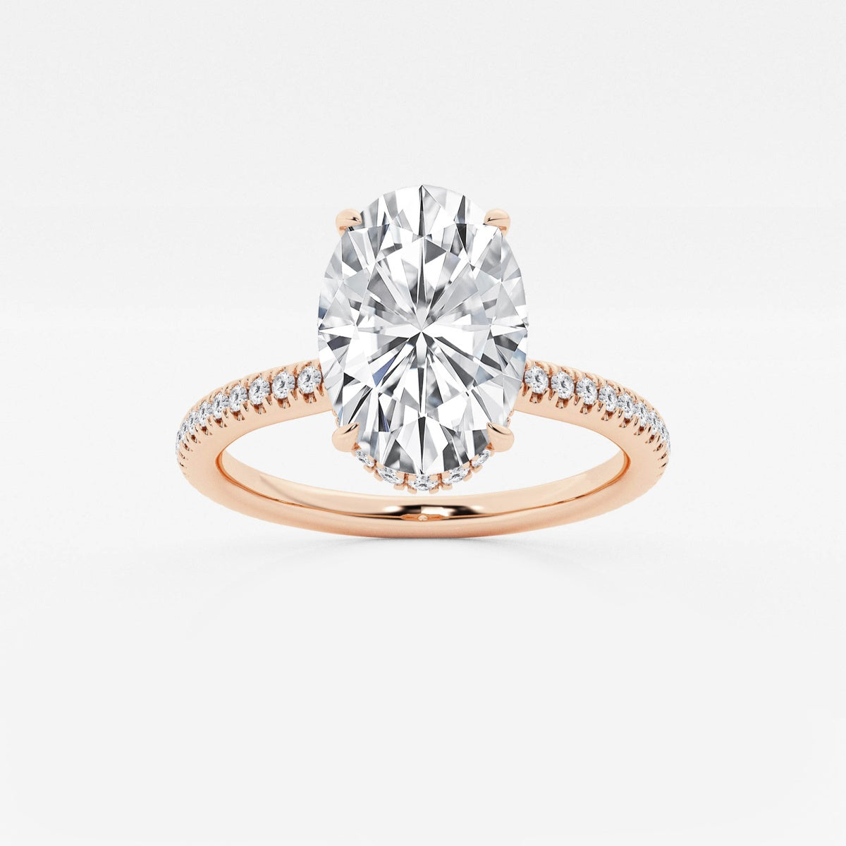 Leona - Double Hidden Halo Engagement Ring