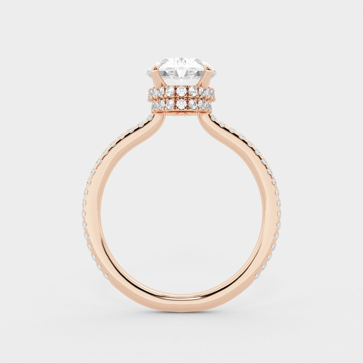 Leona - Double Hidden Halo Engagement Ring
