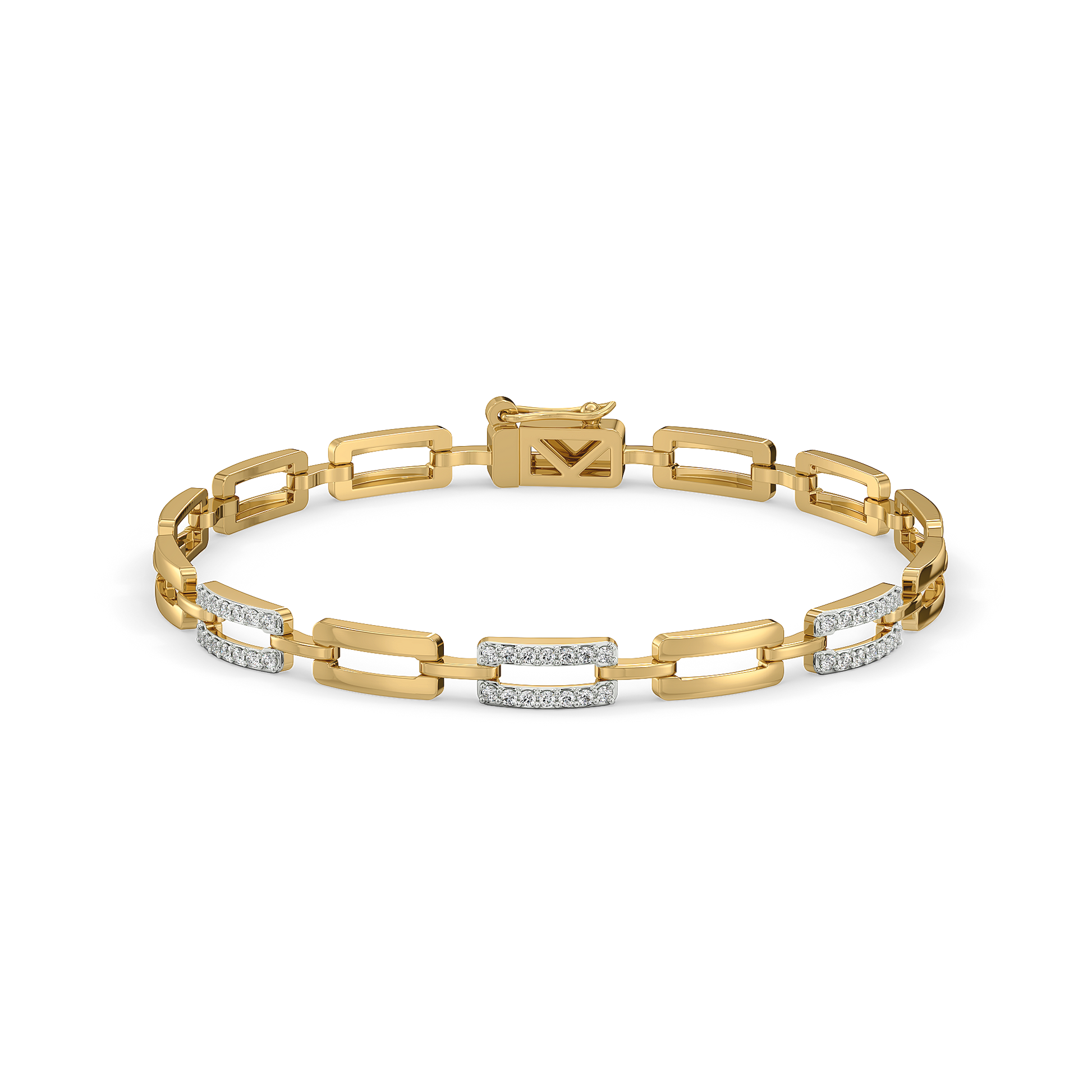 Linkin' It Up - Lab Diamond Chain Bracelet