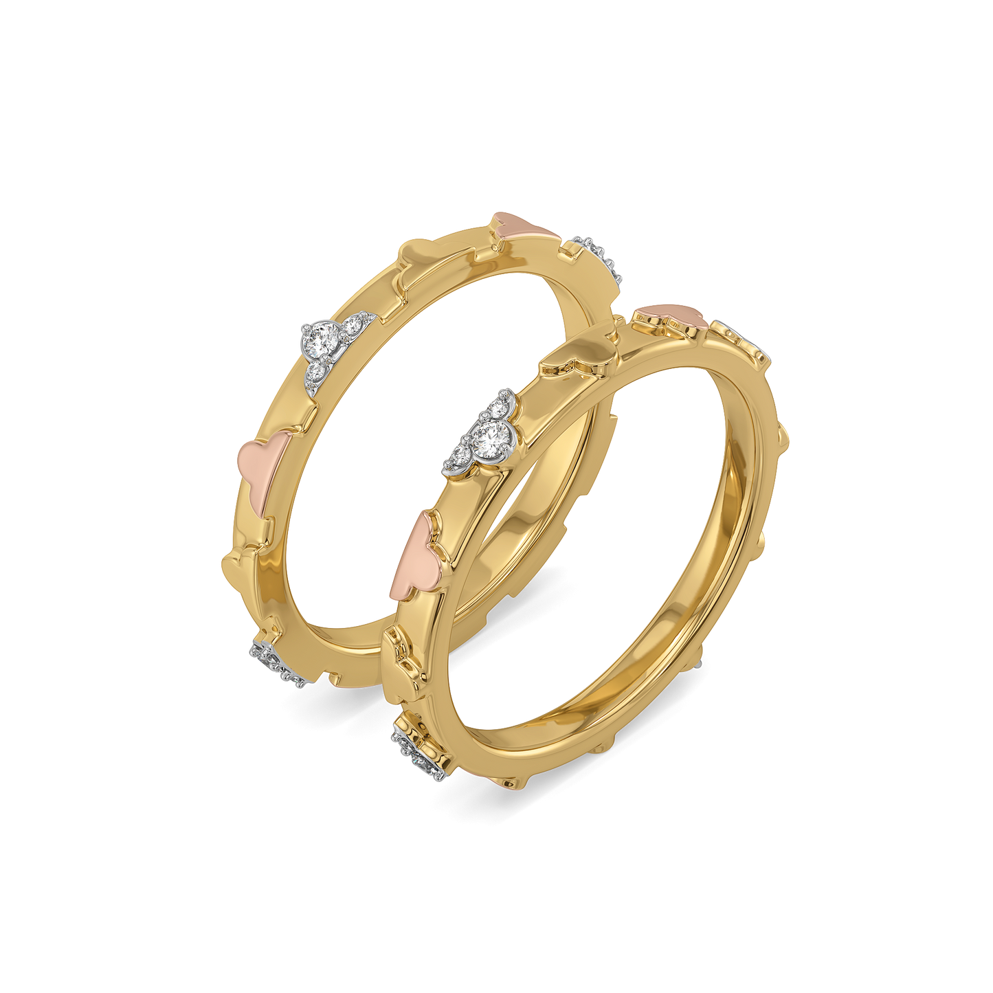 Lucky Stack - Lab Diamond Clover Ring