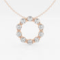 Luna - Modern Circle Pendant Necklaces