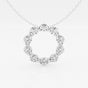 Luna - Modern Circle Pendant Necklaces