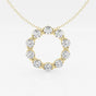 Luna - Modern Circle Pendant Necklaces