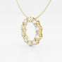 Luna - Modern Circle Pendant Necklaces