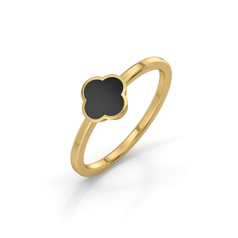 Midnight Enchanted - 18kt Gold Vermeil Fashion Ring