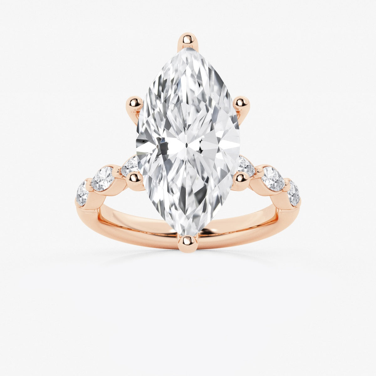 Mila - Floating Side Stones Engagement Ring