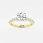 Mila - Floating Side Stones Engagement Ring