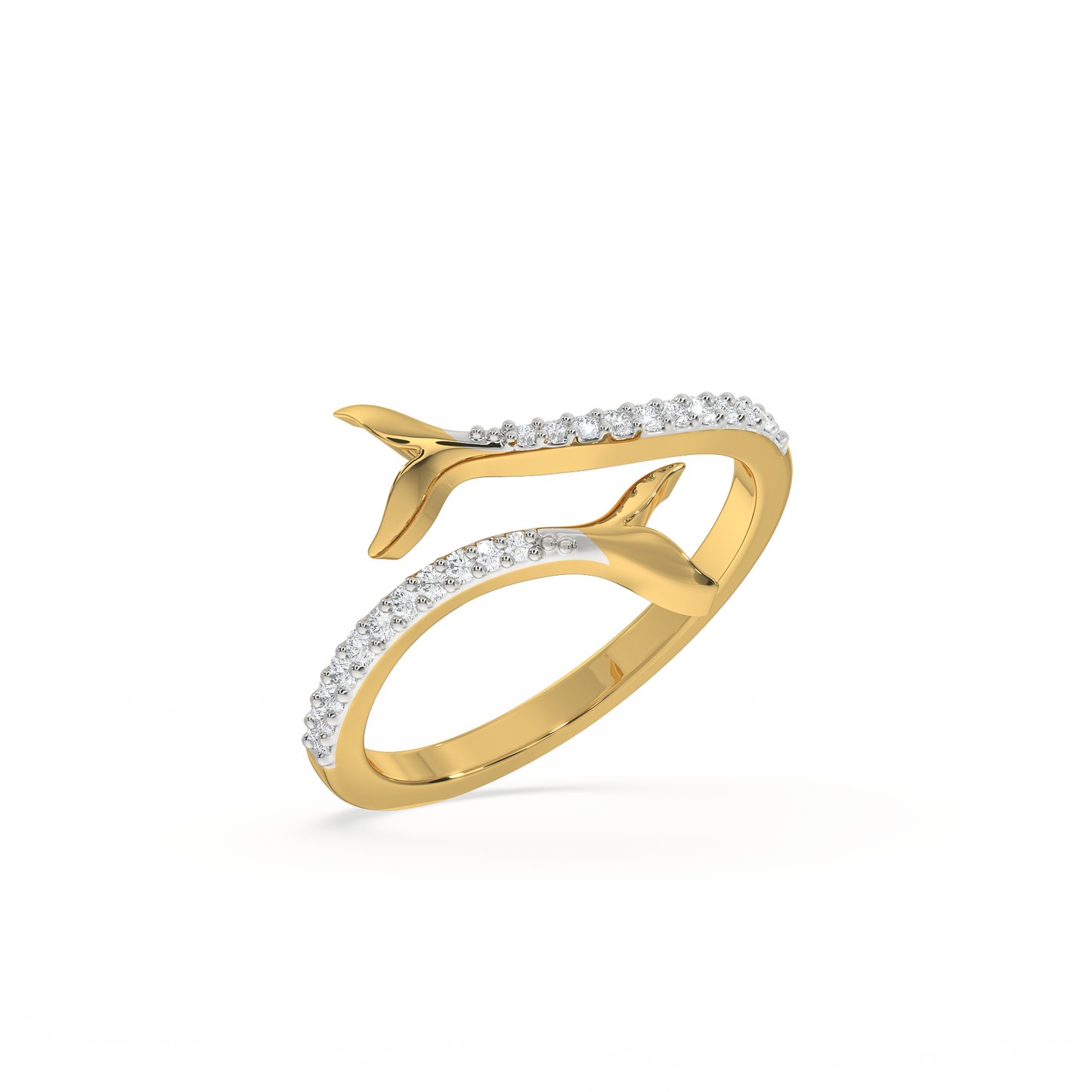 Ocean's Treasure - Lab Diamond Open Top Ring