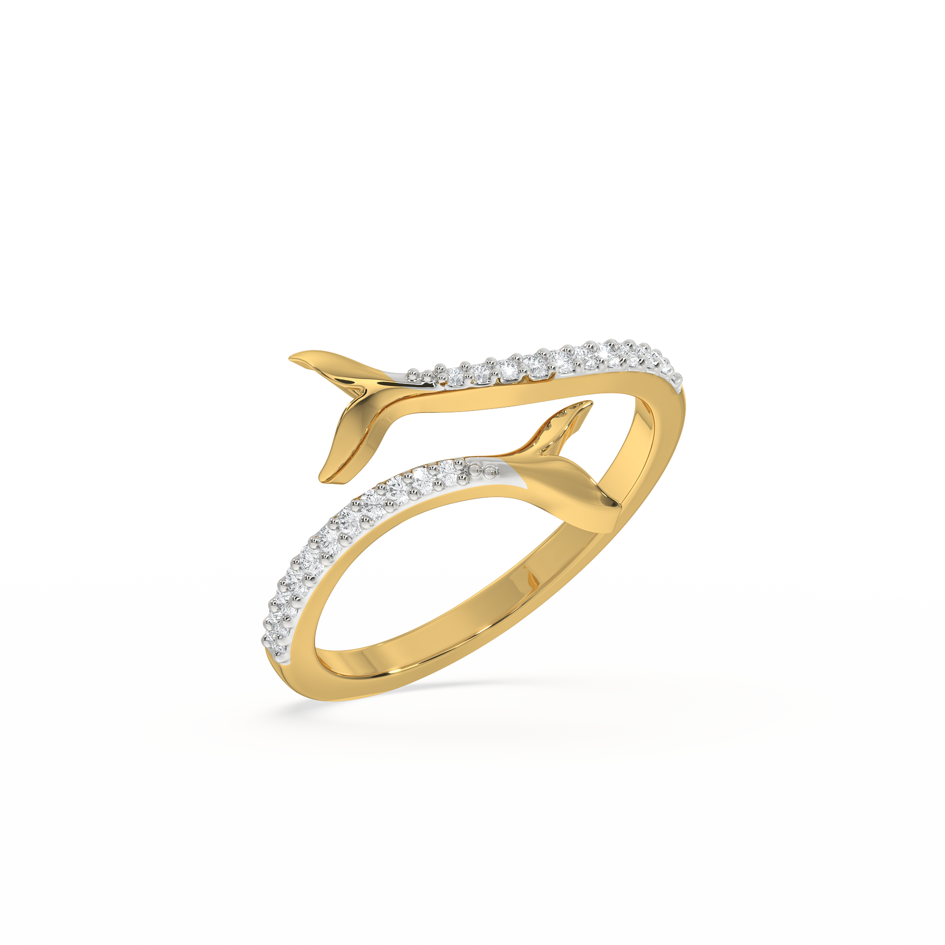 Ocean's Treasure - Lab Diamond Open Top Ring
