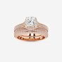 Brielle - Hidden Halo Bridal Set Engagement Ring