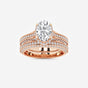 Brielle - Hidden Halo Bridal Set Engagement Ring