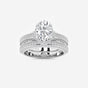 Brielle - Hidden Halo Bridal Set Engagement Ring