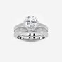 Brielle - Hidden Halo Bridal Set Engagement Ring