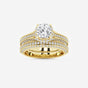 Brielle - Hidden Halo Bridal Set Engagement Ring