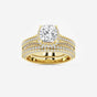 Brielle - Hidden Halo Bridal Set Engagement Ring
