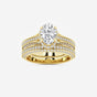 Brielle - Hidden Halo Bridal Set Engagement Ring