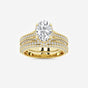 Brielle - Hidden Halo Bridal Set Engagement Ring