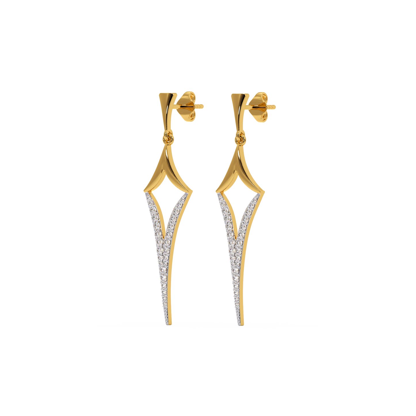 Rebel - Lab Diamond Drop Earrings