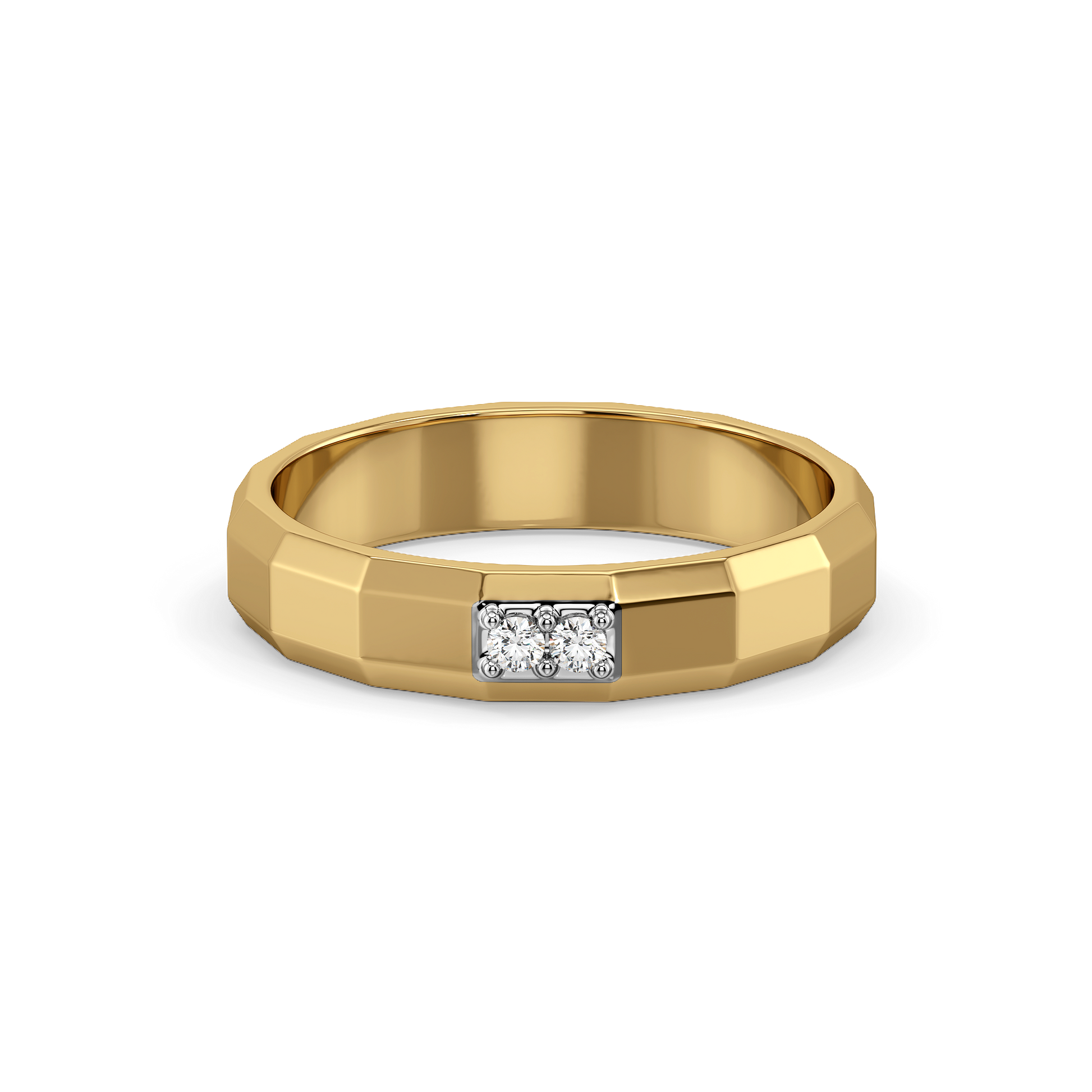 Masculine Edge - Lab Diamond Men's Ring