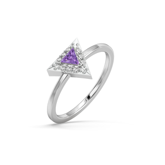 Ultra Violet Glow - Lab Diamond Ring
