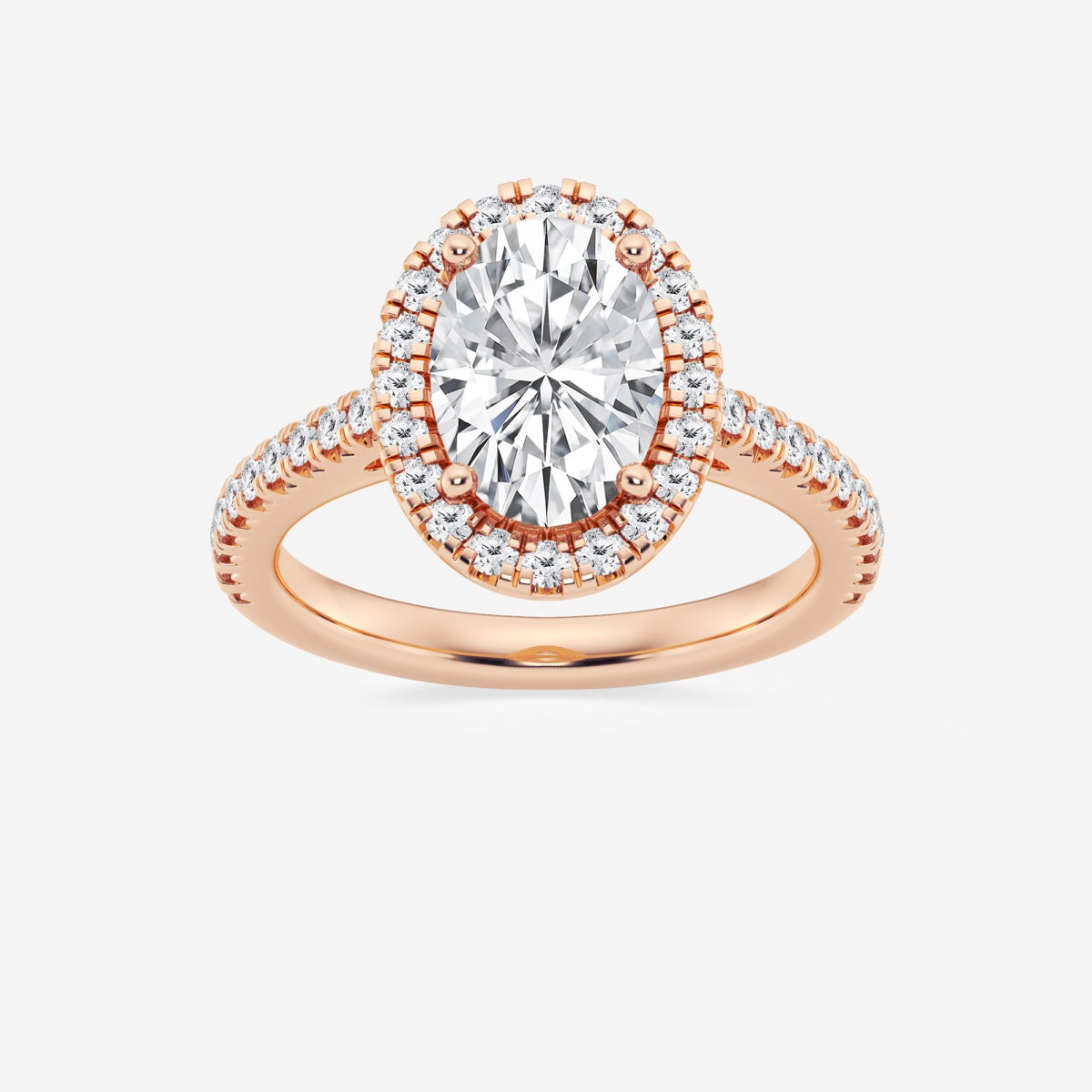 Savannah - French Pave Halo Engagement Ring