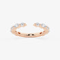 Evie - Bold Marquise and Round Band Wedding Ring