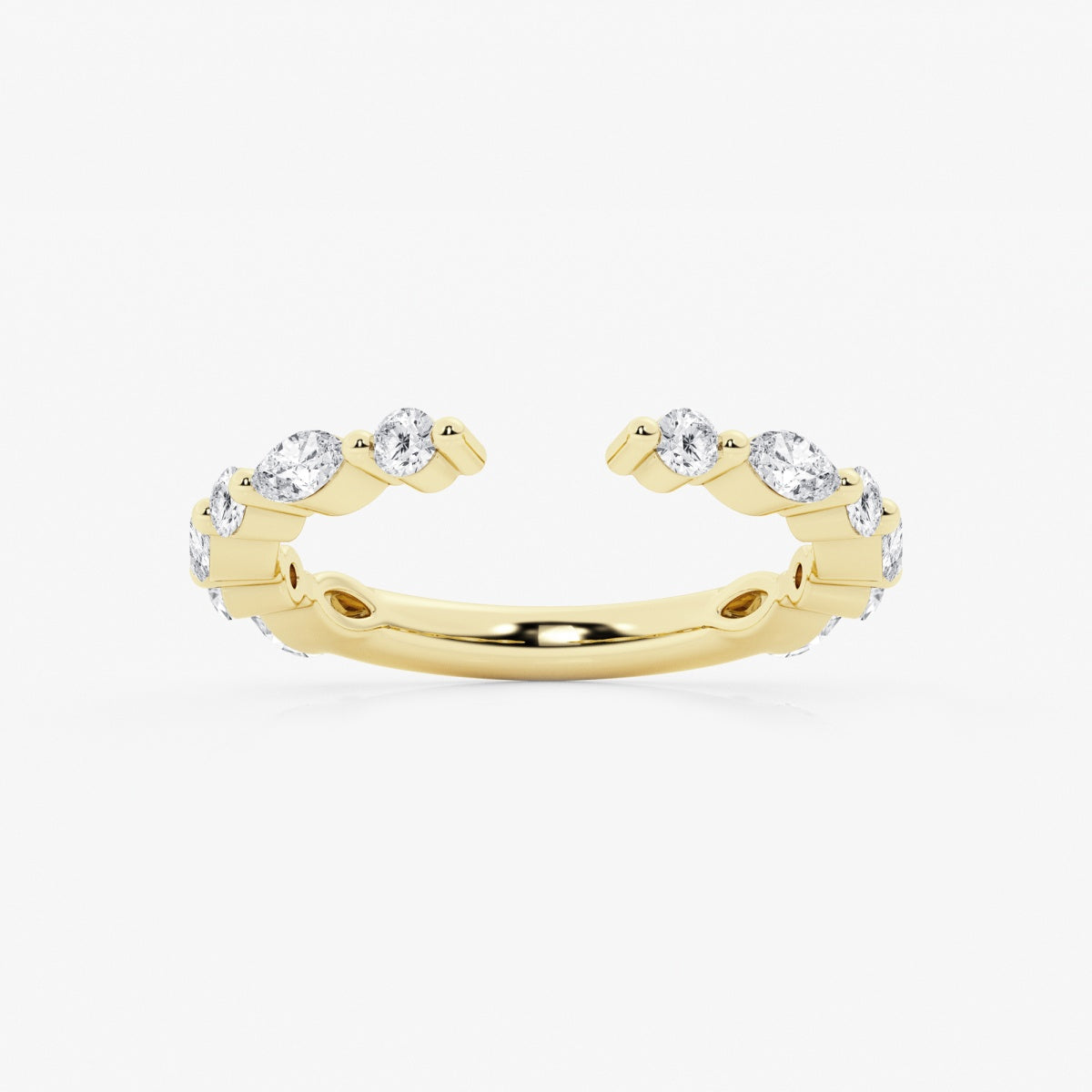 Evie - Bold Marquise and Round Band Wedding Ring