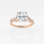 Scarlett - Vine-Inspired Side Stones Engagement Ring