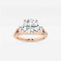 Seraphina - Swirl Side Stones Engagement Ring