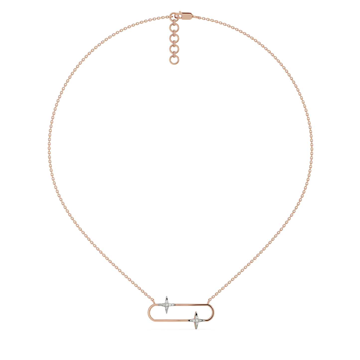 Shooting Star - Lab Diamond Necklet Necklace