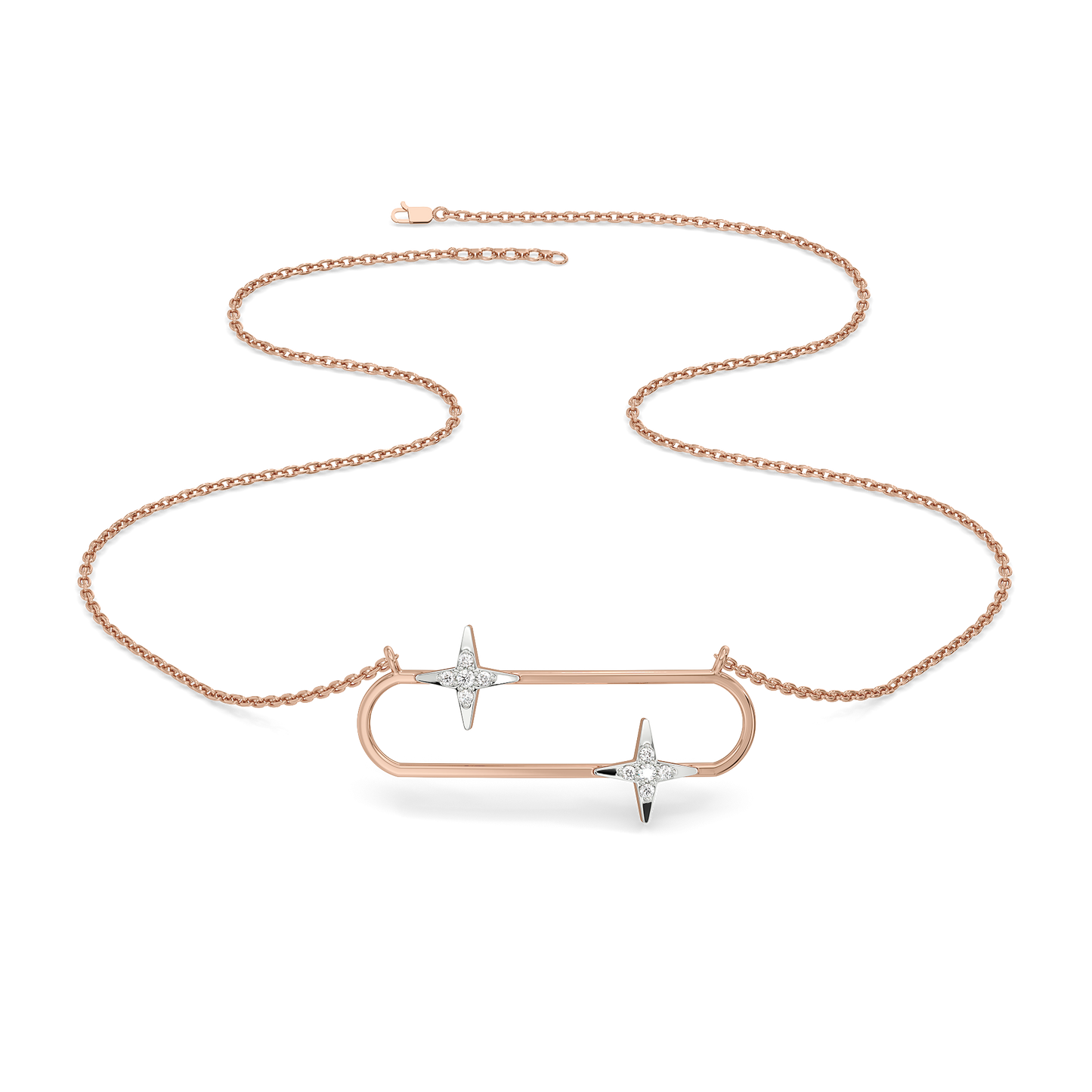 Shooting Star - Lab Diamond Necklet Necklace