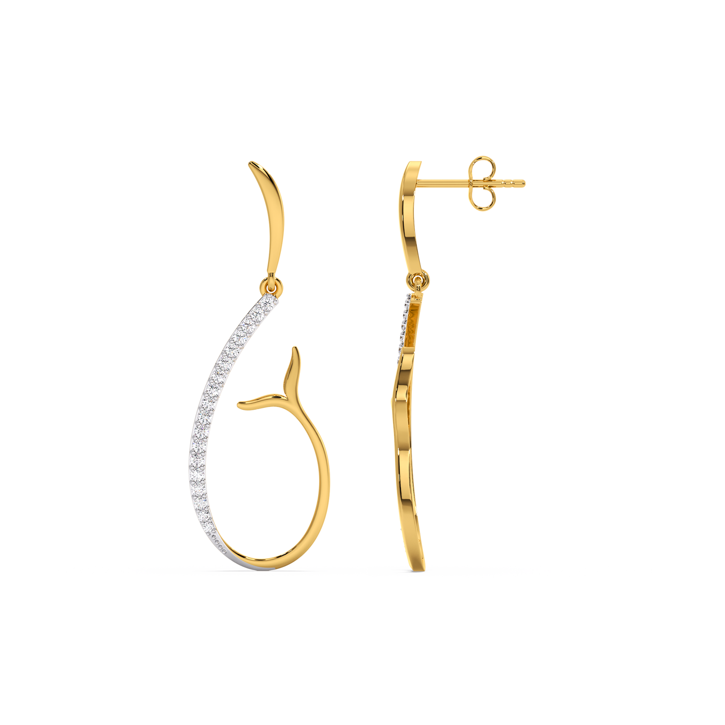 Siren’s Whisper - Lab Diamond Drop Earrings