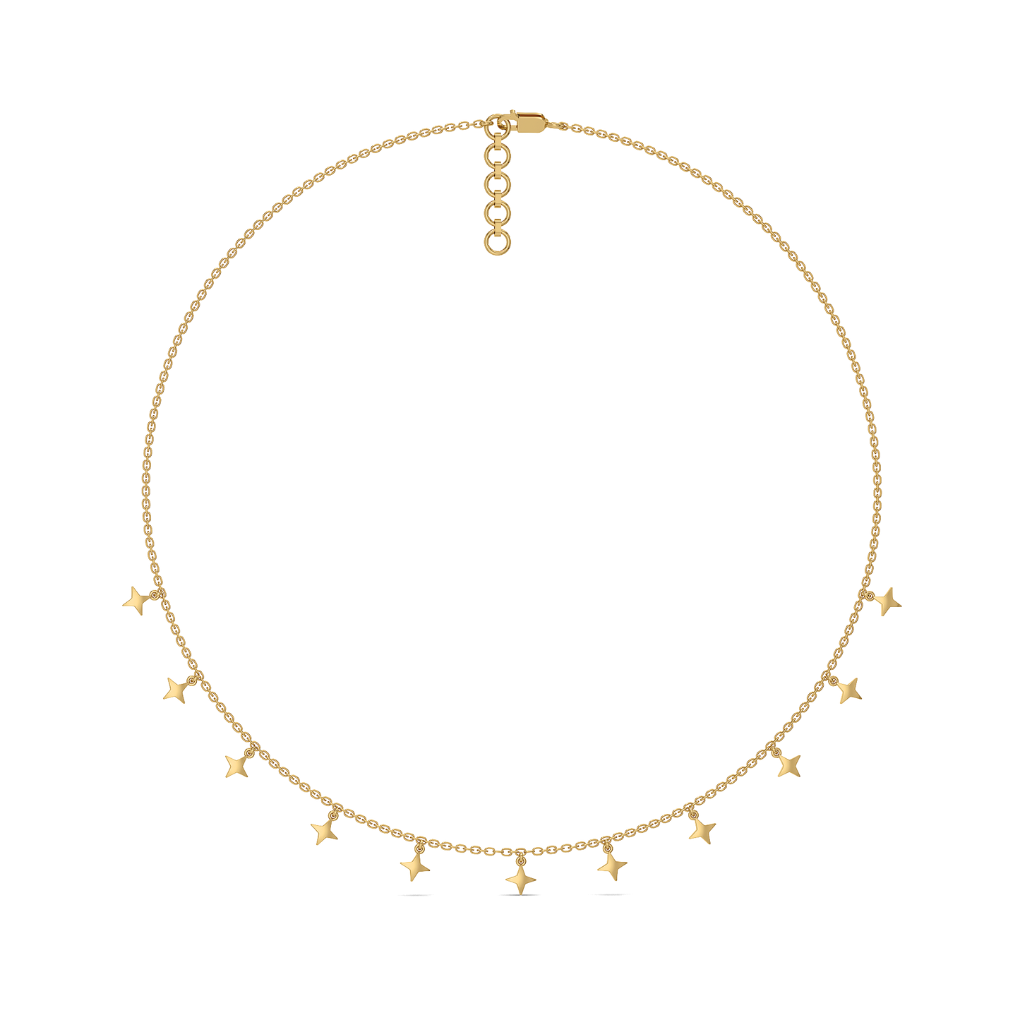 Twinkling Star - 18kt Gold Vermeil Charm Necklace