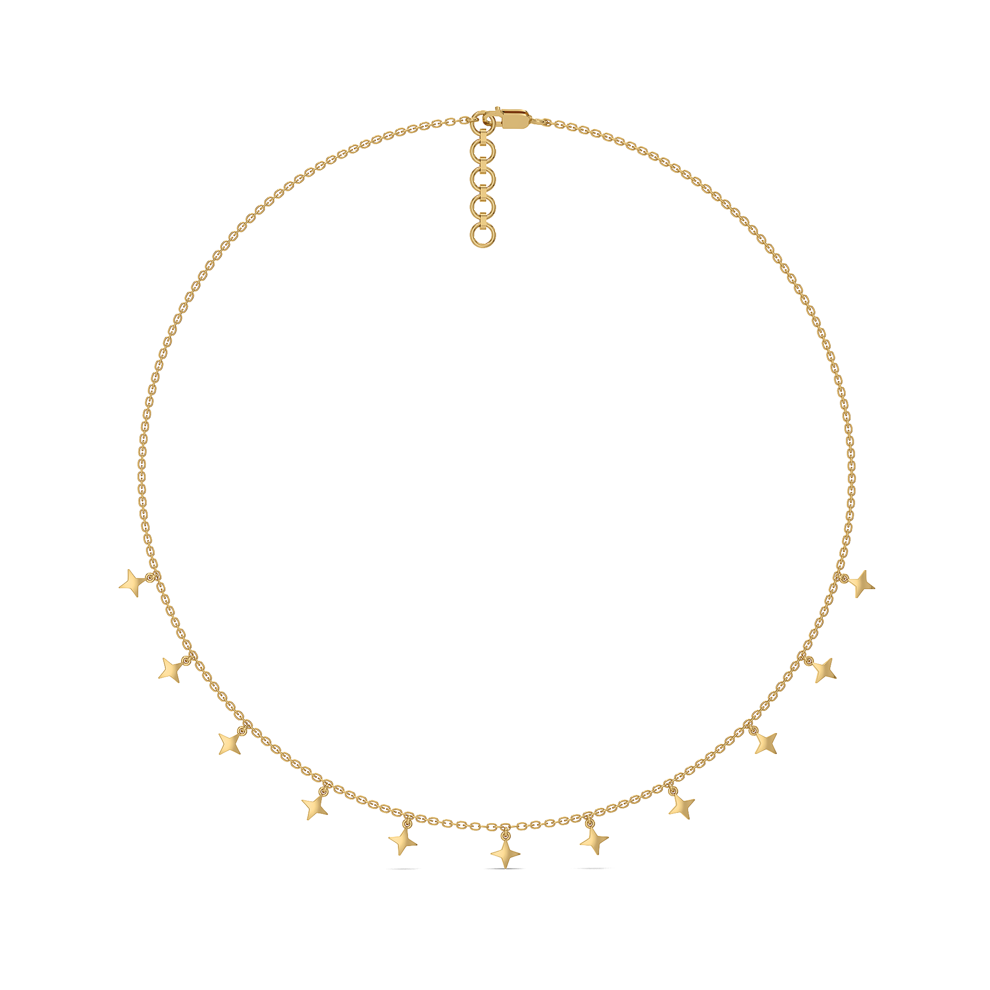 Twinkling Star - 18kt Gold Vermeil Charm Necklace