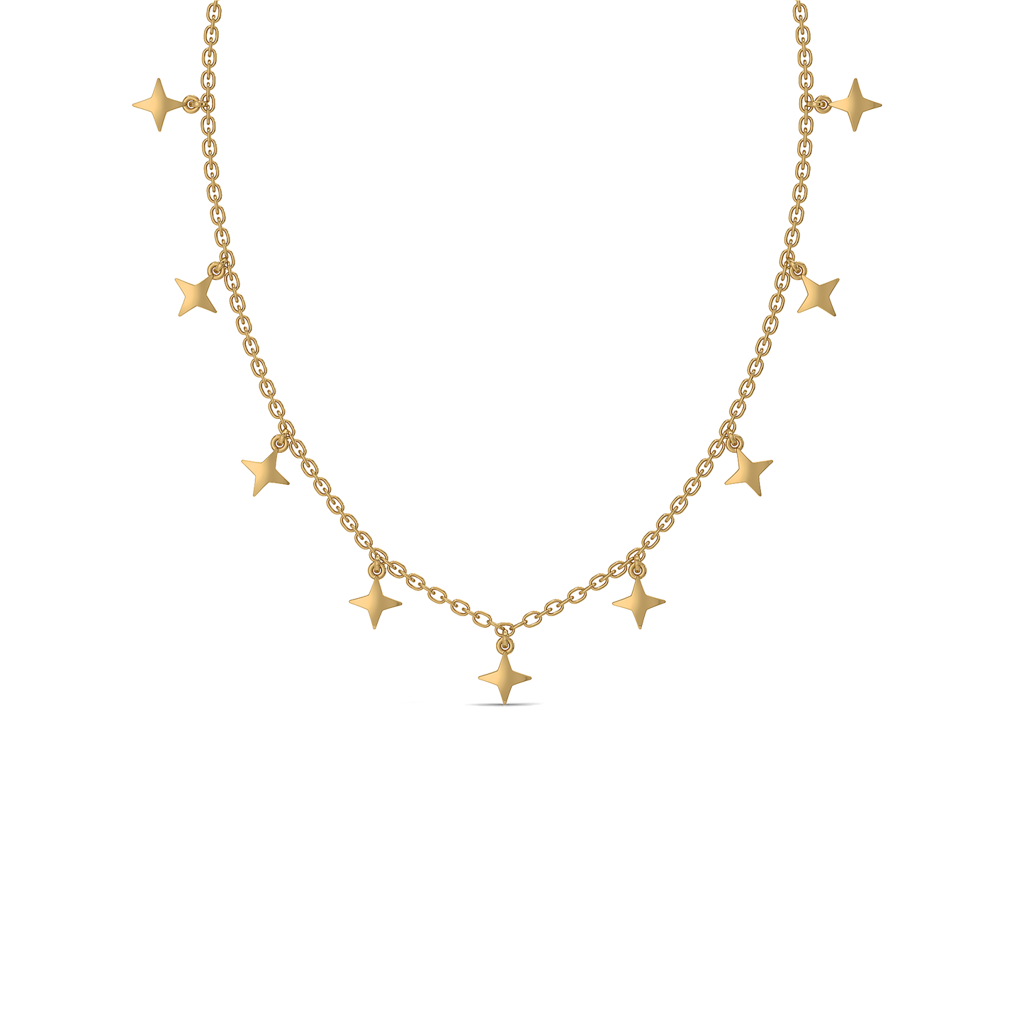 Twinkling Star - 18kt Gold Vermeil Charm Necklace