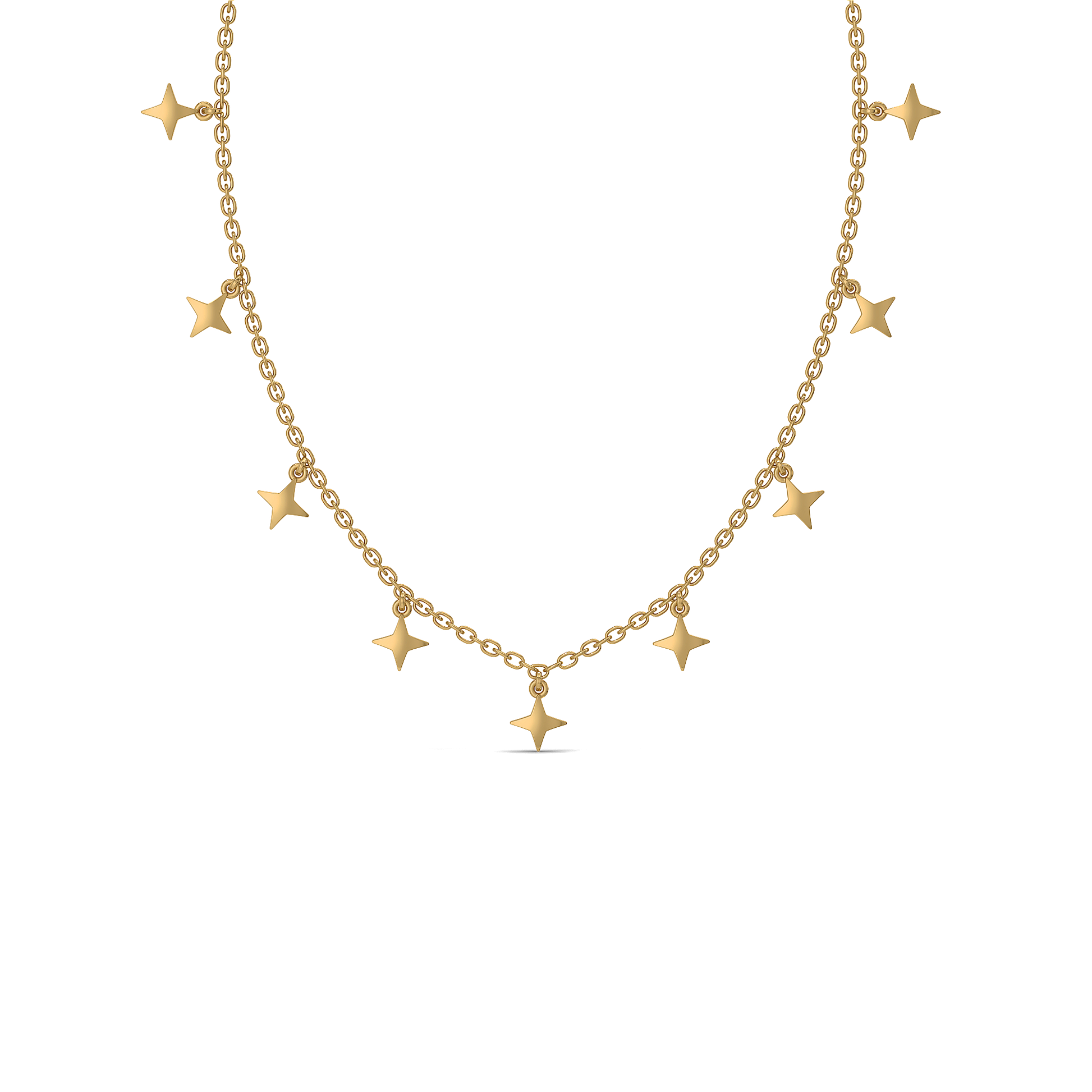 Twinkling Star - 18kt Gold Vermeil Charm Necklace