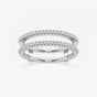 Victoria - Double Row Enhancer Wedding Ring
