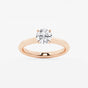 Violet - Knife-Edge Solitaire Engagement Ring