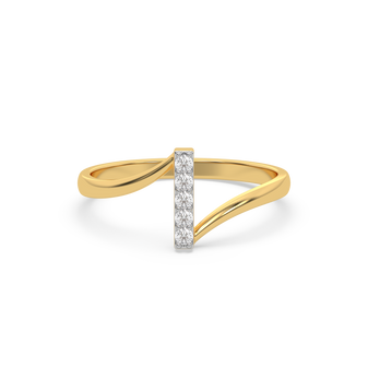 Vivid V - Lab Diamond Fashion Ring