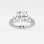 Vivienne - Double Row Accents Engagement Ring
