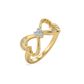 Heart Unfold - Lab Diamond Ring
